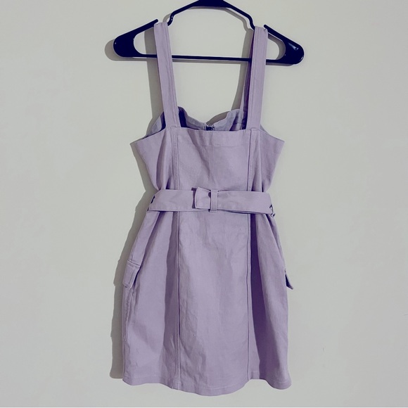 🙋‍♀️H&M Divided Lavender Zip-front Overall Dress🙋‍♀️ - Picture 2 of 4